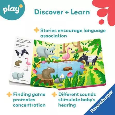 BB: Search and Find - Shh...Who's There? Jungle Animals - Ages 1+