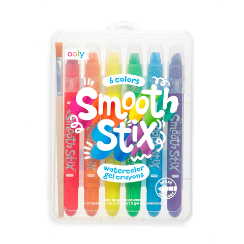 Ooly: Smooth Stix: 6 Watercolour Gel Crayons - Ages 3+