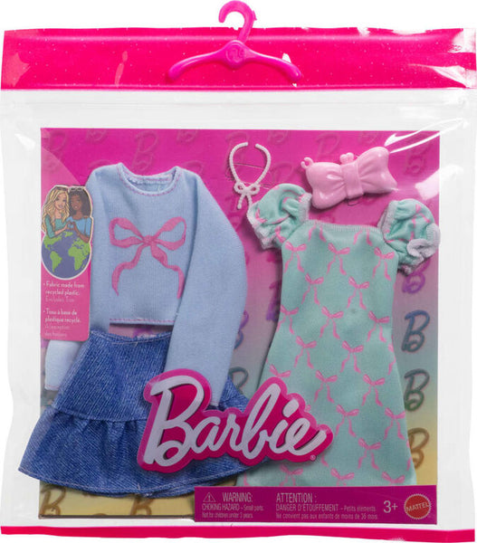 Barbie Fashion Outfit 2 Pack: Multiple Styles Available - Ages 3+