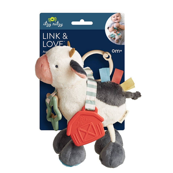 Itzy Rityz - Link & Love™ Teething Activity Toy Cow