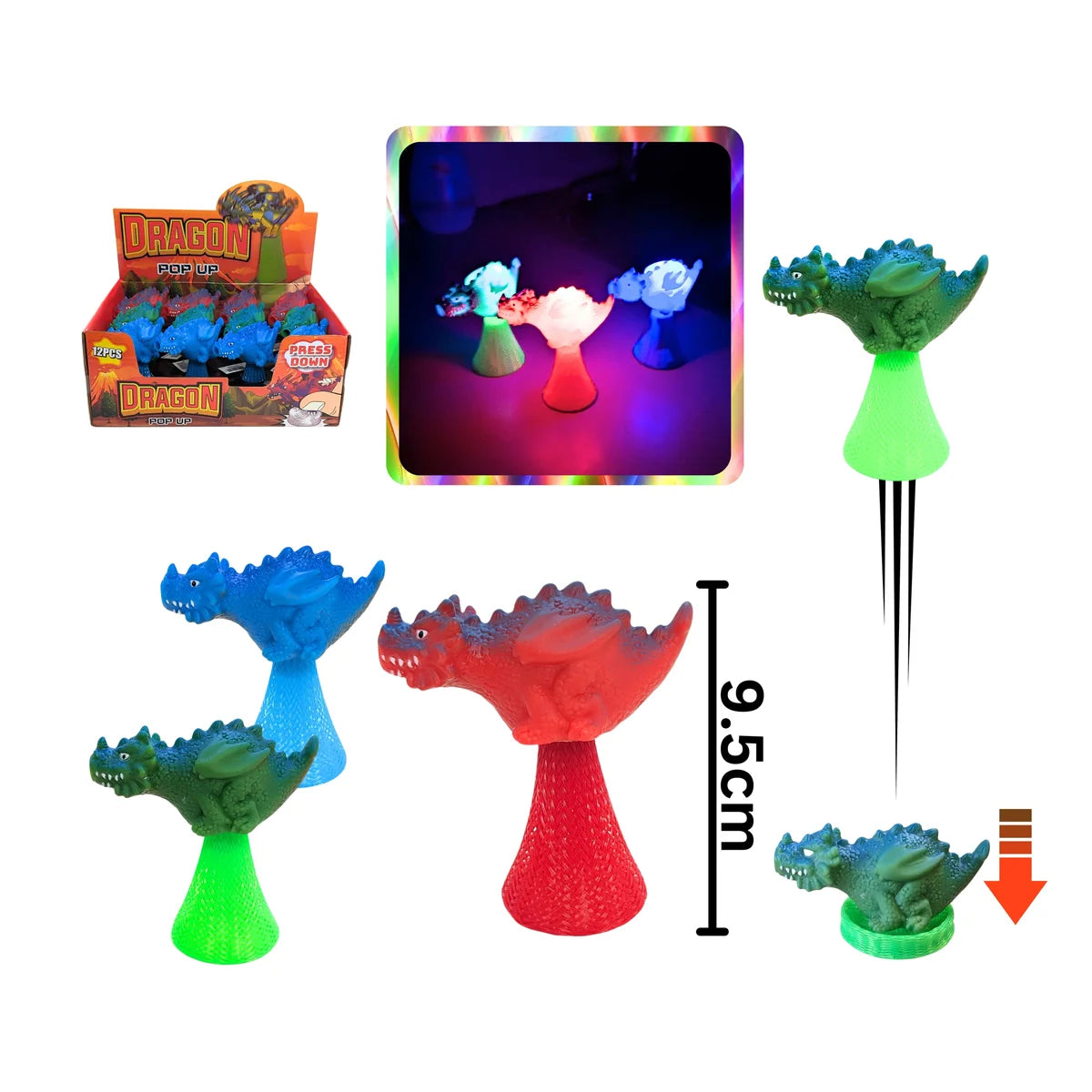 Loot: Pop Up Flashing Dragon - Ages 3+