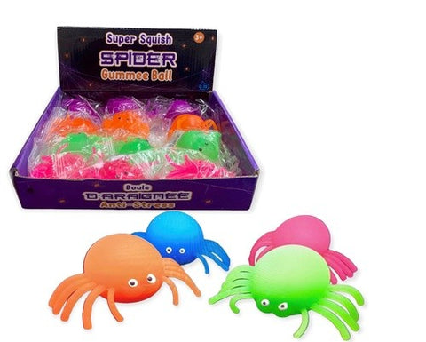 Loot: Gummee Squish Ball Spider - Ages 3+