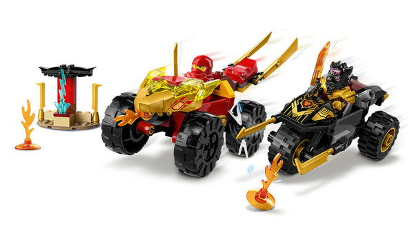 Lego: Ninjago Kai and Ras's Car and Bike Battle - Ages 4+