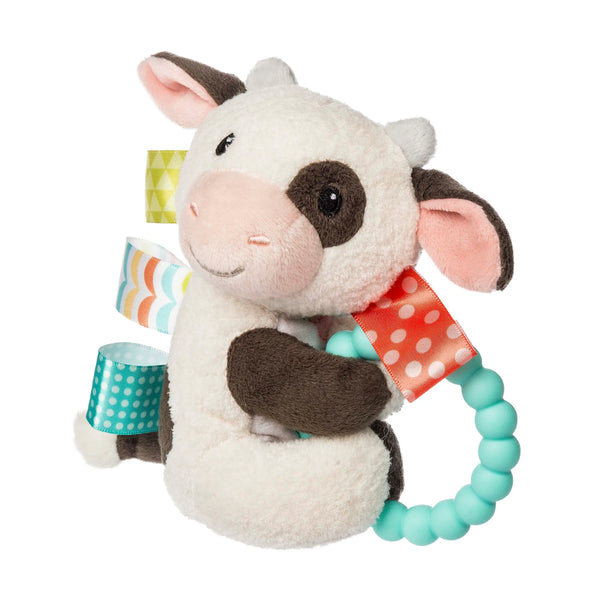 Taggies: Teether Rattle - Buttercup cow - Ages 0mths+