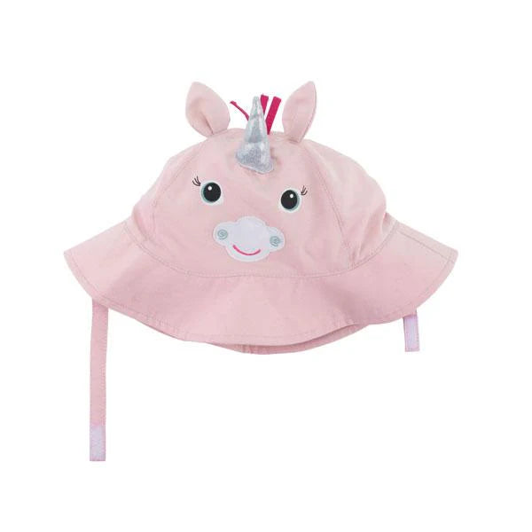 Zoocchini Baby Sun Hat with Strap UPF50+ - Multiple Styles