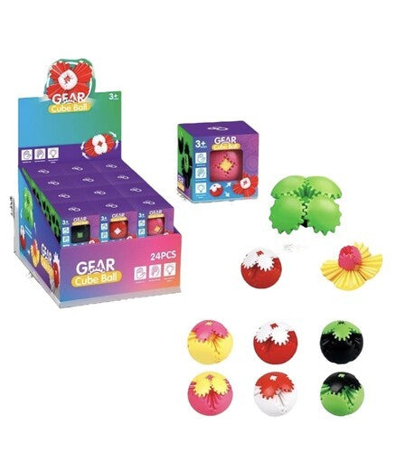 Loot: 3D Printed Gear Ball 2 Tone 6.5cm - Ages 3+