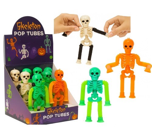 Loot: Pop Tube Halloween Skeleton - Ages 3+