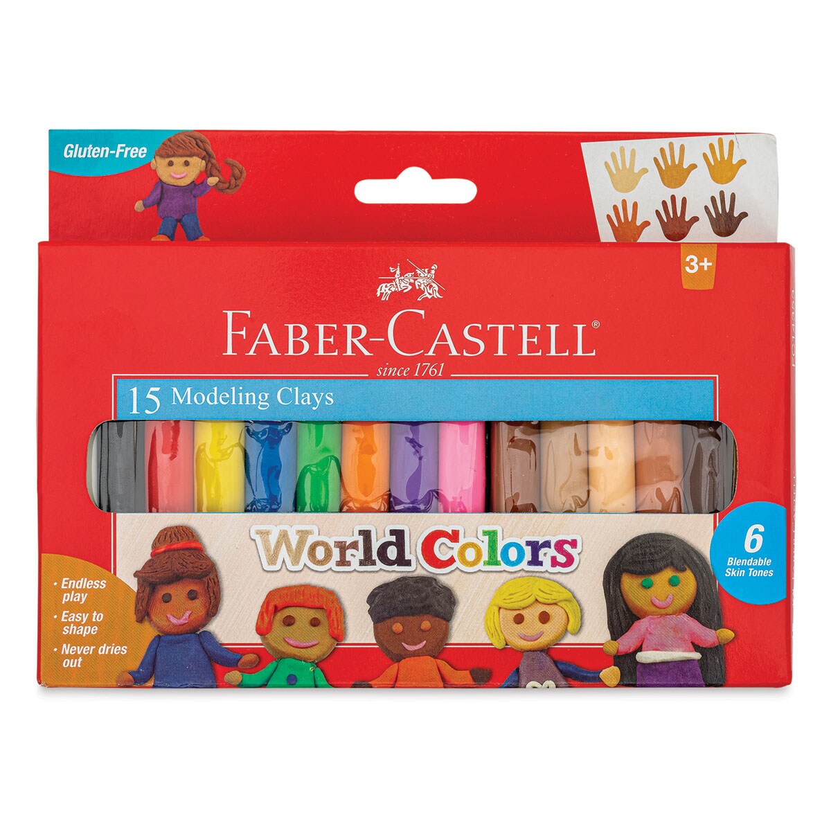 FC: World Colors Modeling Clay CS/6- Ages 3+