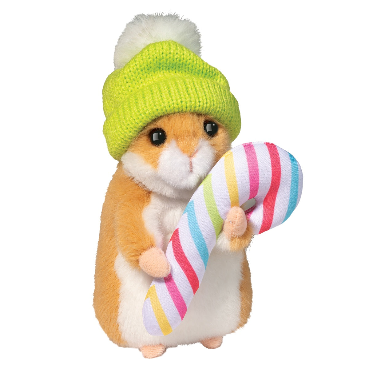Douglas: Hamster with Winter hat & Candy Cane - Ages 2+