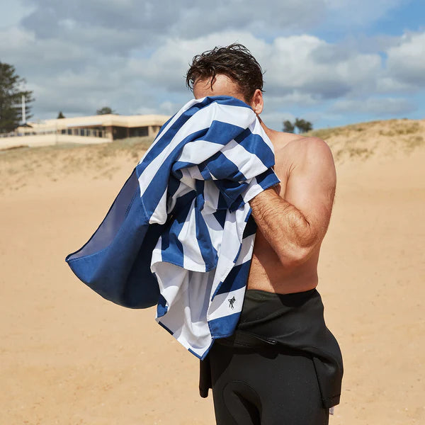 Dock & Bay: Quick Dry Poncho Adult - Whitsunday Blue (Navy) - Ages 10+