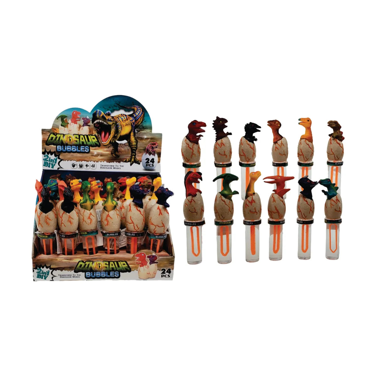 Loot: Dino Egg Bubble Wand - Ages 3+