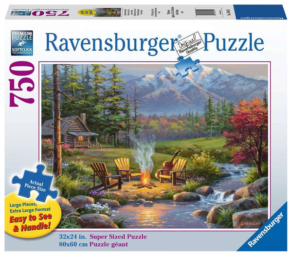 750 pc puzzle: Riverside Livingroom - 14+