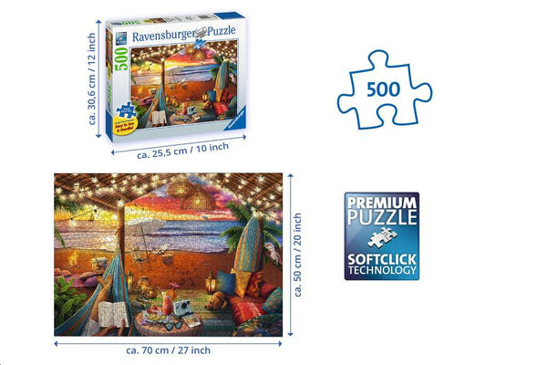 500 Piece Puzzle: Cozy Cabana - Ages 12+