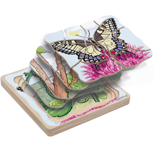 28pc: Layer Puzzle "Butterfly" - Ages 4+