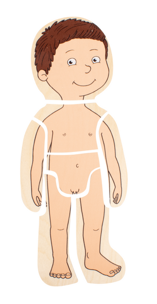29pc: 5-in-1 Puzzle: Body-Puzzle "Boy" - Ages 4+