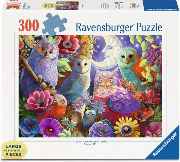 300 Piece Puzzle: Night Owl Hoot - Large Format - 9+
