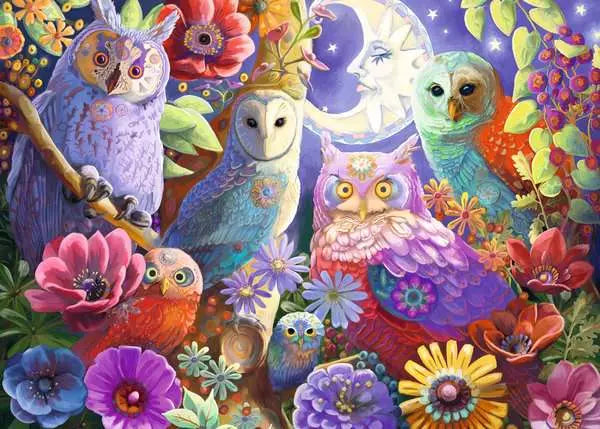300 Piece Puzzle: Night Owl Hoot - Large Format - 9+
