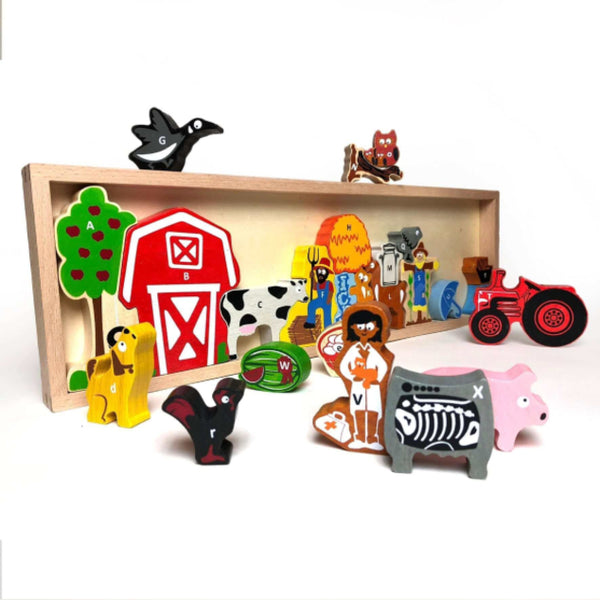 Farm A to Z Puzzle and Playset - Ages 2+