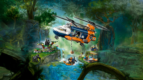 Lego: City Jungle Explorer Helicopter at Base Camp - Ages 8+