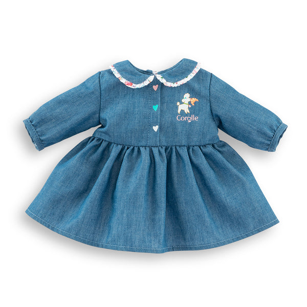 Corolle: 12" Weekend in Paris Denim Dress - Ages 18mths+