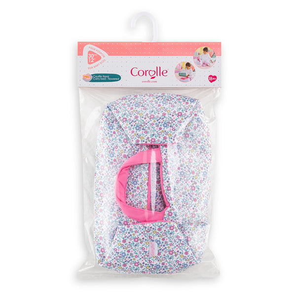 Corolle: Carry Bed Flowered for 12" Dolls - Ages 18mths+