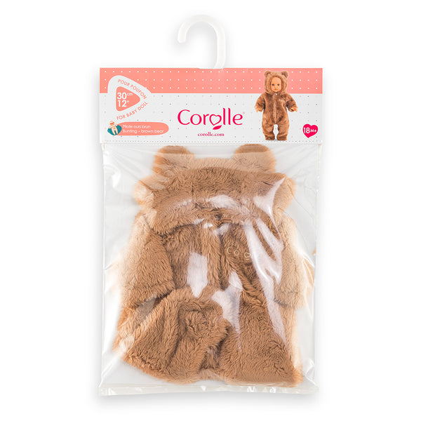 Corolle 12" Doll Outfit - Brown Bear Pilot