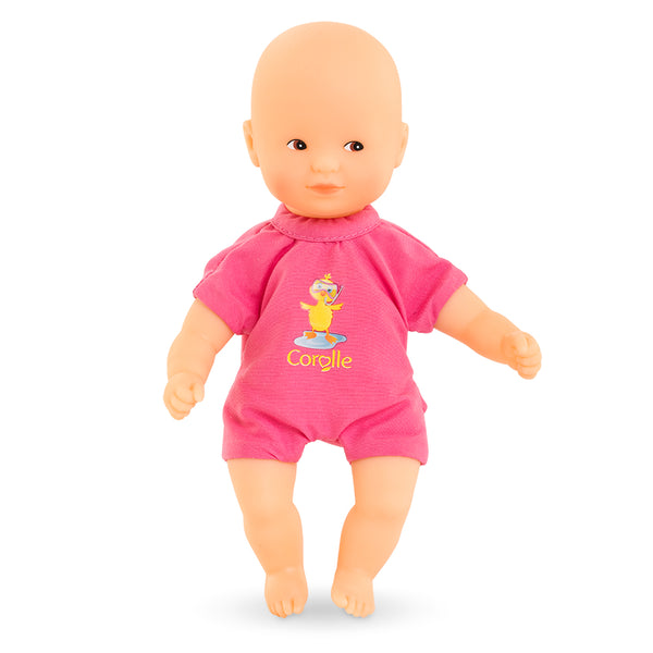 Corolle: My First Baby Doll 20cm - Mini Bath Pink Doll - Ages 18mths+
