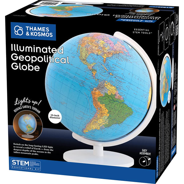 Illuminated Geopolitical Globe - Thames & Kosmos