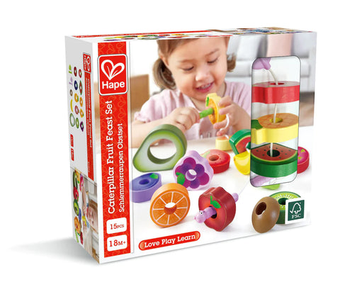 Hape: Caterpillar Fruit Feast Set - Ages 18mths+