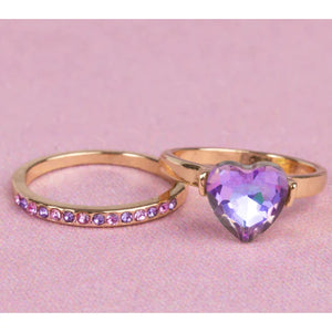 GP: Boutique Chic Precious Purple Rings 2pcs - Ages 3+