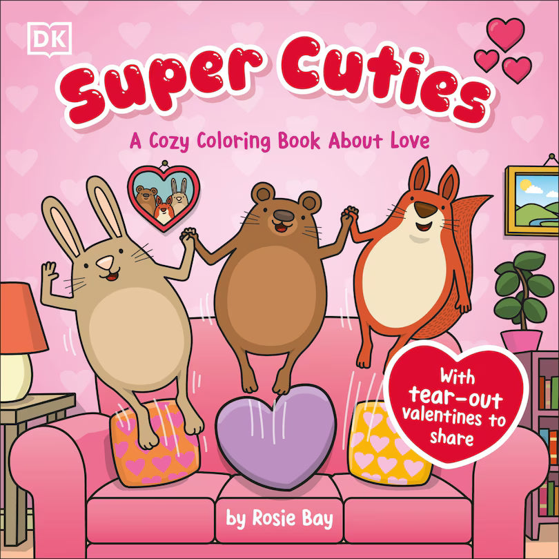 AB: Super Cuties: a Cozy Coloring Book about Love - Ages 5+