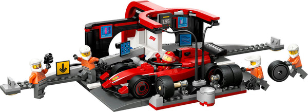 Lego: City F1 Pit Stop & Pit Crew with Ferrari Car - Ages 6+