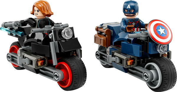 Marvel: Black Widow & Captain America Motorcycles - Ages 6+