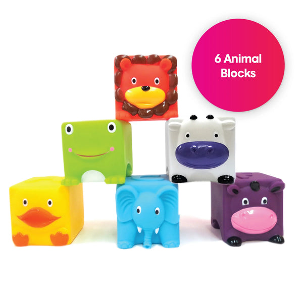 Soft & Squeezy Animal Blocks - Edushape
