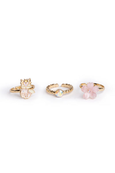 GP: Boutique Foxy Floral Rings 3 Piece Set - Ages 3+