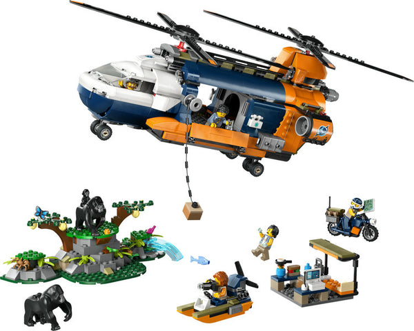 Lego: City Jungle Explorer Helicopter at Base Camp - Ages 8+