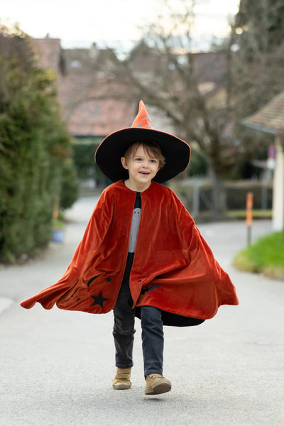Great Pretenders Autumn Embers Wizard Cape and Hat