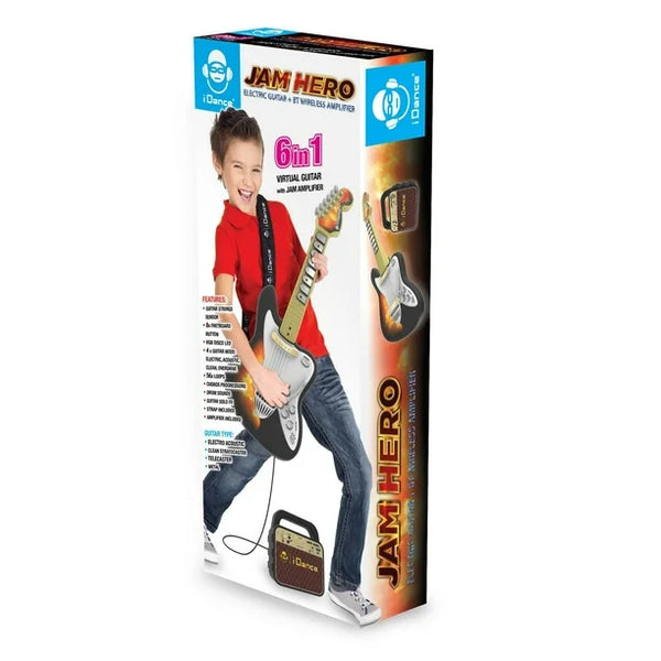 iDance: Jam Hero Electric Guitar + BT Wireless Amplifier - Ages 8+