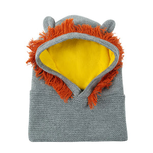 ZOOCCHINI: Baby Toddler Knit Balaclava Hat - Leo The Lion - 12-24 months