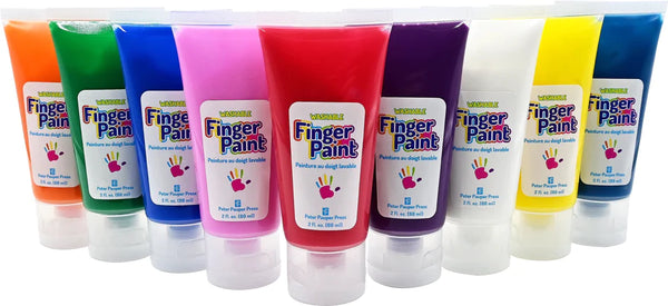 Studio Series Junior: Washable Finger Paint, Set of 9 - Ages 3+