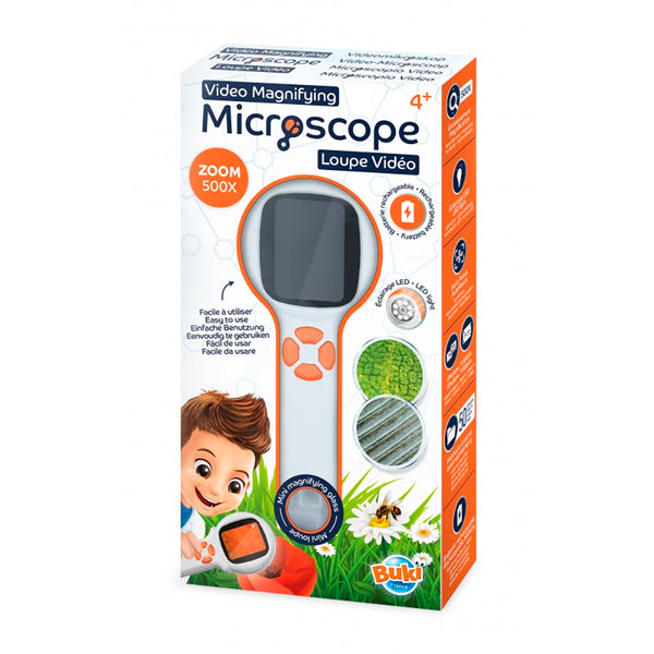 Buki - Video Microscope - Portable Kids Microscope with 500x Zoom