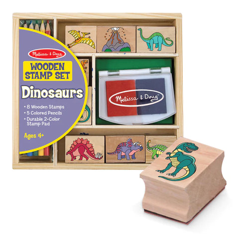 Dinosaur Wooden Stamp Set - Ages 4+