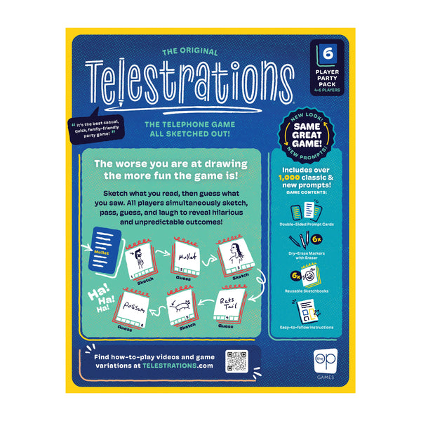 Telestrations 6 Player 2nd Edition - Party Game