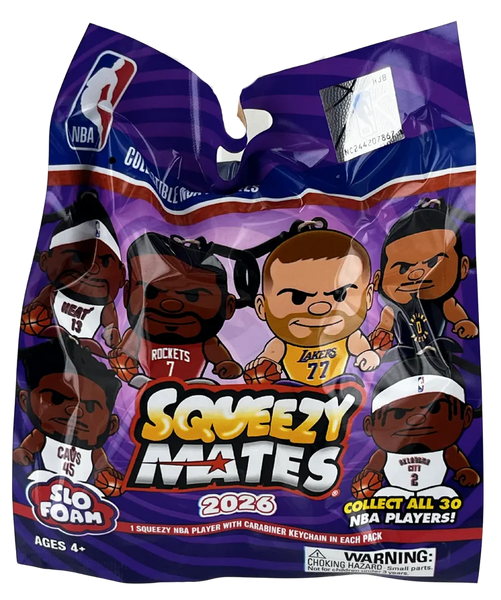 NBA Squeezy Mates Slo Rise Foam Bag Clip - 2026 Series 6