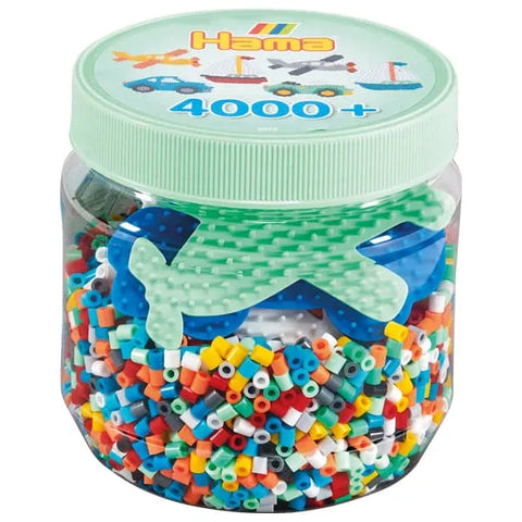 Midi 4000+ Beads with Pegboards in a Jar: Green - Ages 5+