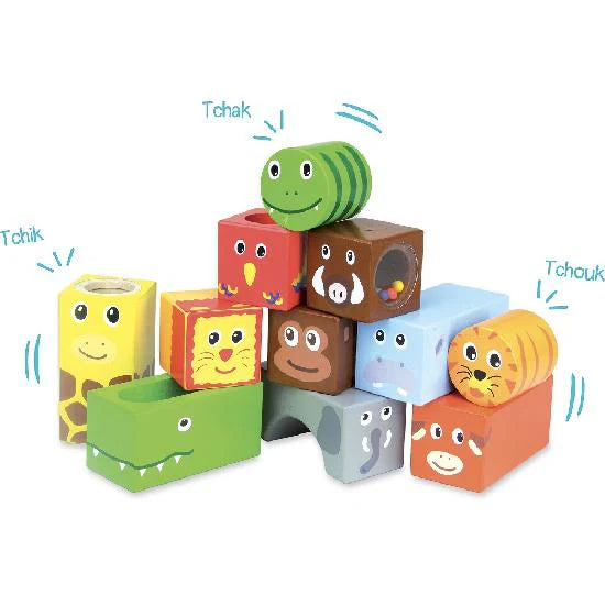 Vilac: Savanna Musical Blocks - Ages 18mths+