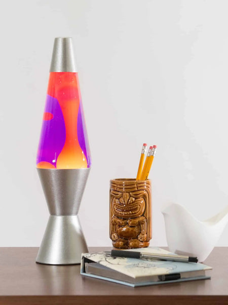 SCHY: 14.5” LAVA® Lamp: Yellow/Purple/Silver - Ages 8+