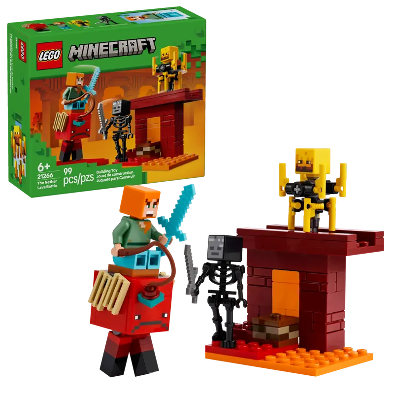 Lego: Minecraft the Nether Lava Battle - Ages 6+