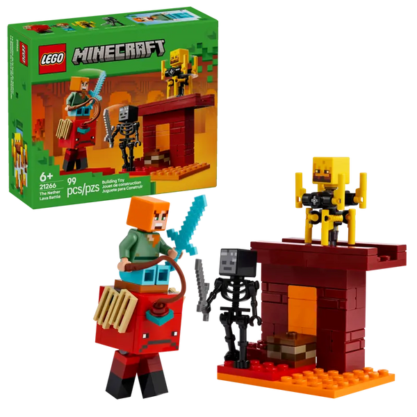 Lego: Minecraft the Nether Lava Battle - Ages 6+