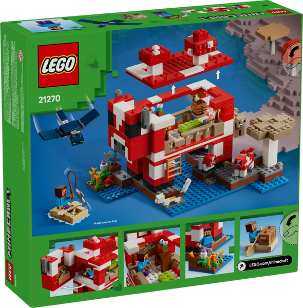 Lego: Minecraft the Mooshroom House - Ages 8+